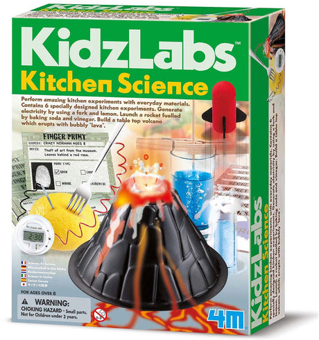 4m Wissenschaft und Spiele – Küchenwissenschaft für Kinder – 6 Tests – Baukasten – Kidzlabs – 8+