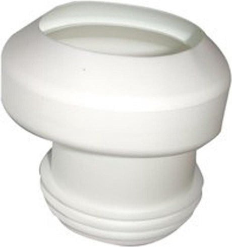 De beer kunststof potmanchet excentrisch 100 105mm sprong 40mm wit