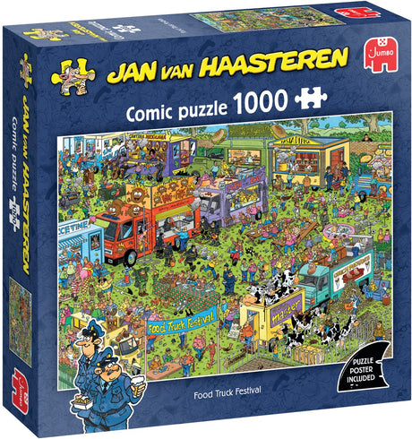 Jumbo food truck festival - jan van haasteren - puzzel van 1000 stukjes