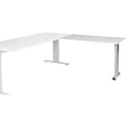 Bureau-uitbreiding schaffenburg lin-pla126-lra-m25 120x60x65-85cm