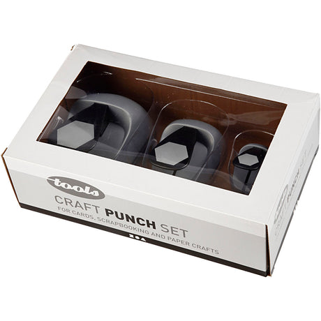 Creativ-Unternehmen https: www.cchobby.nl Punching-Set-Hexagon-Size-25-49-75-mm-3-Piece-1-Box