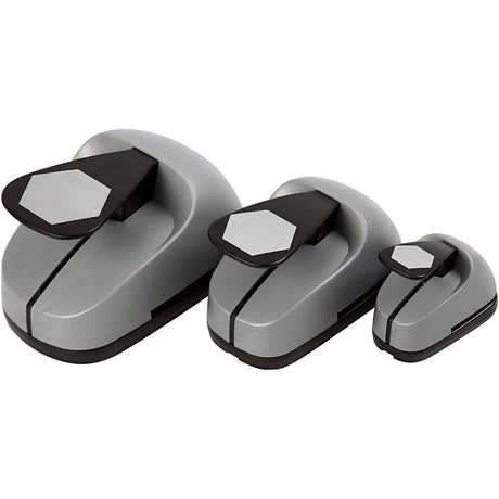 Creativ-Unternehmen https: www.cchobby.nl Punching-Set-Hexagon-Size-25-49-75-mm-3-Piece-1-Box