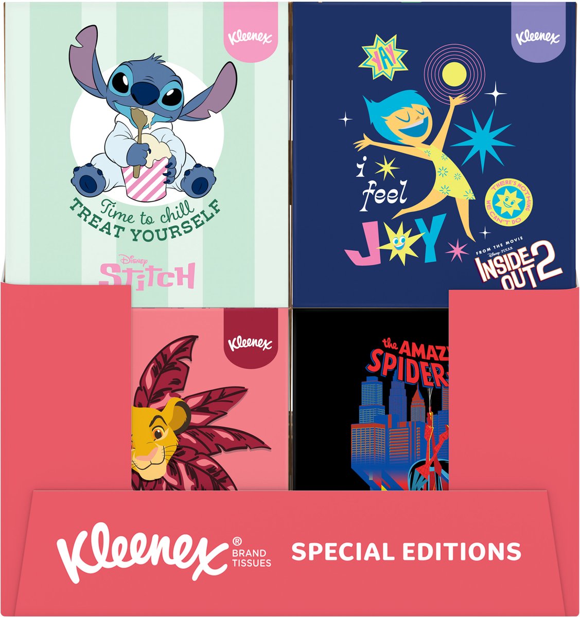Kleenex-Taschentücher – Disney-Kollektion – 12 x 48 Taschentücher – Vorteilspackung