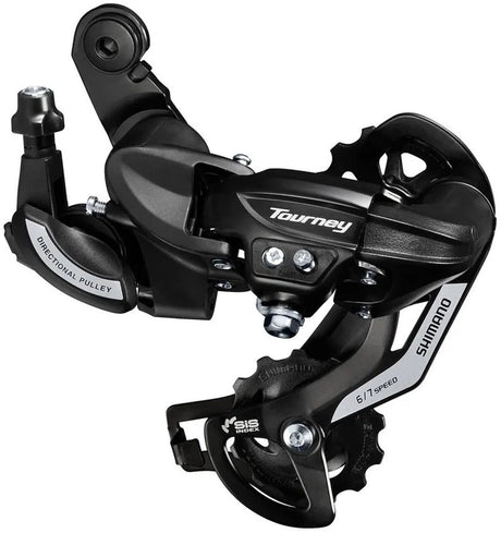 Shimano-Turnier TZ500 6-Gang Achter-Umwerfer. zur Bestätigung auf dem Umwerferpfad (Hanging Pack)