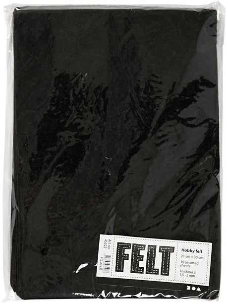Creativ Company Hobby fühlte sich schwarz A4 melled