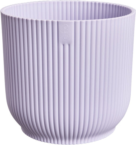 Elho vibes fold rond 18 - bloempot voor binnen - 100% gerecycled plastic - ø 18.4 x h 16.8 cm - zacht lila