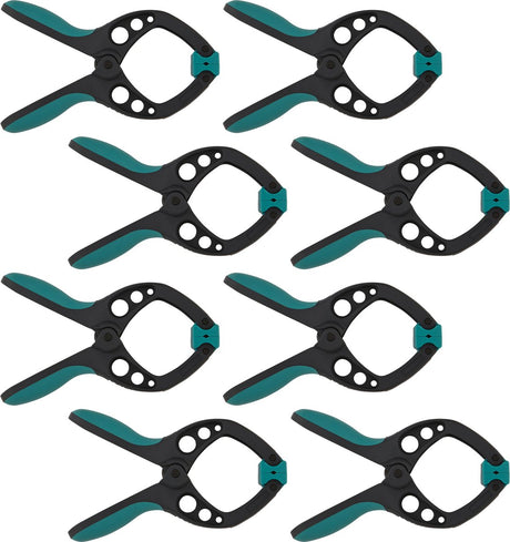 Wolfcraft – 8 Federklemmen Pro – Federklemme 40 mm – Segelklemme – Marktklemme – extra stark – Segelklemmen – 8651000