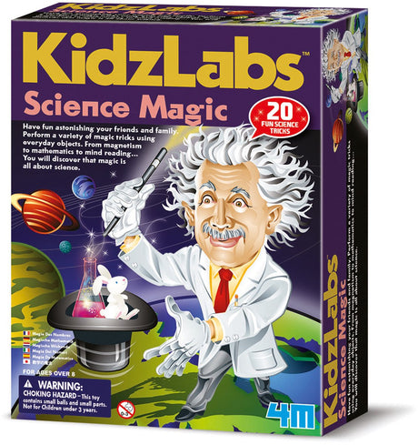 4m Wissenschaft und Spiele – Zauberei für Kinder – 12 Zaubertricks – Kidzlabs – 8 Jahre