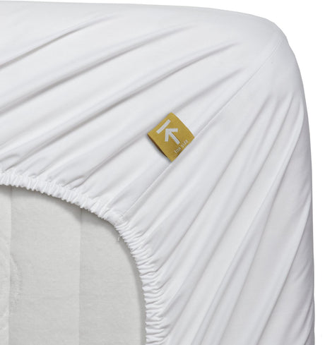 Beddinghouse - percale katoen - topper hoeslaken - 90x210 cm - wit