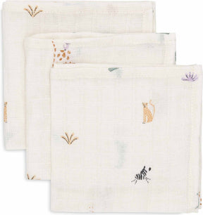 Jollein hydrofiel monddoekje 31x31cm jungle jambo (3pack)