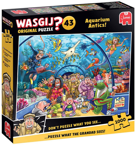 Wasgij Original 43 – Aquarien-Possen! - 1000 Teile Puzzle - Puzzle