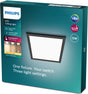 Philips led philips touch plafondlamp- zwart - vierkant - 12 w