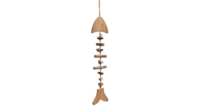 Wooden fish skeleton 24x95cm