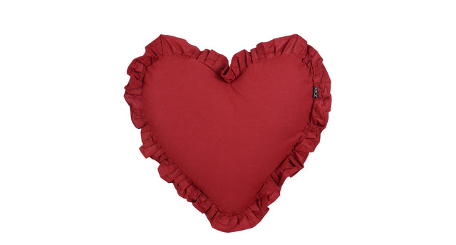 Kussen hart rood - l50xb45xh10cm