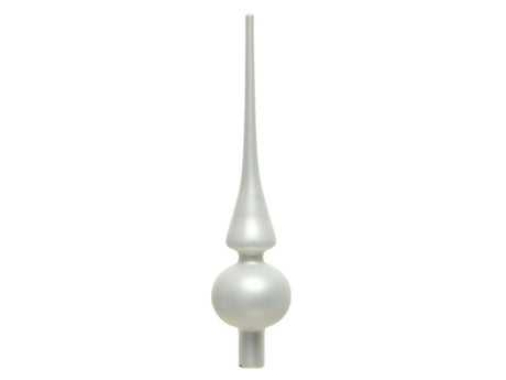 Decoris Spitzglas matt winterweiß ø6x26cm
