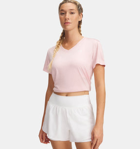 Under armour tech short sleevev- twist dames sportshirt - roze