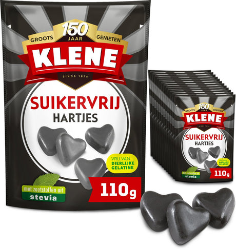 Klene zuckerfreie Lakritzherzen (12x 110gr)
