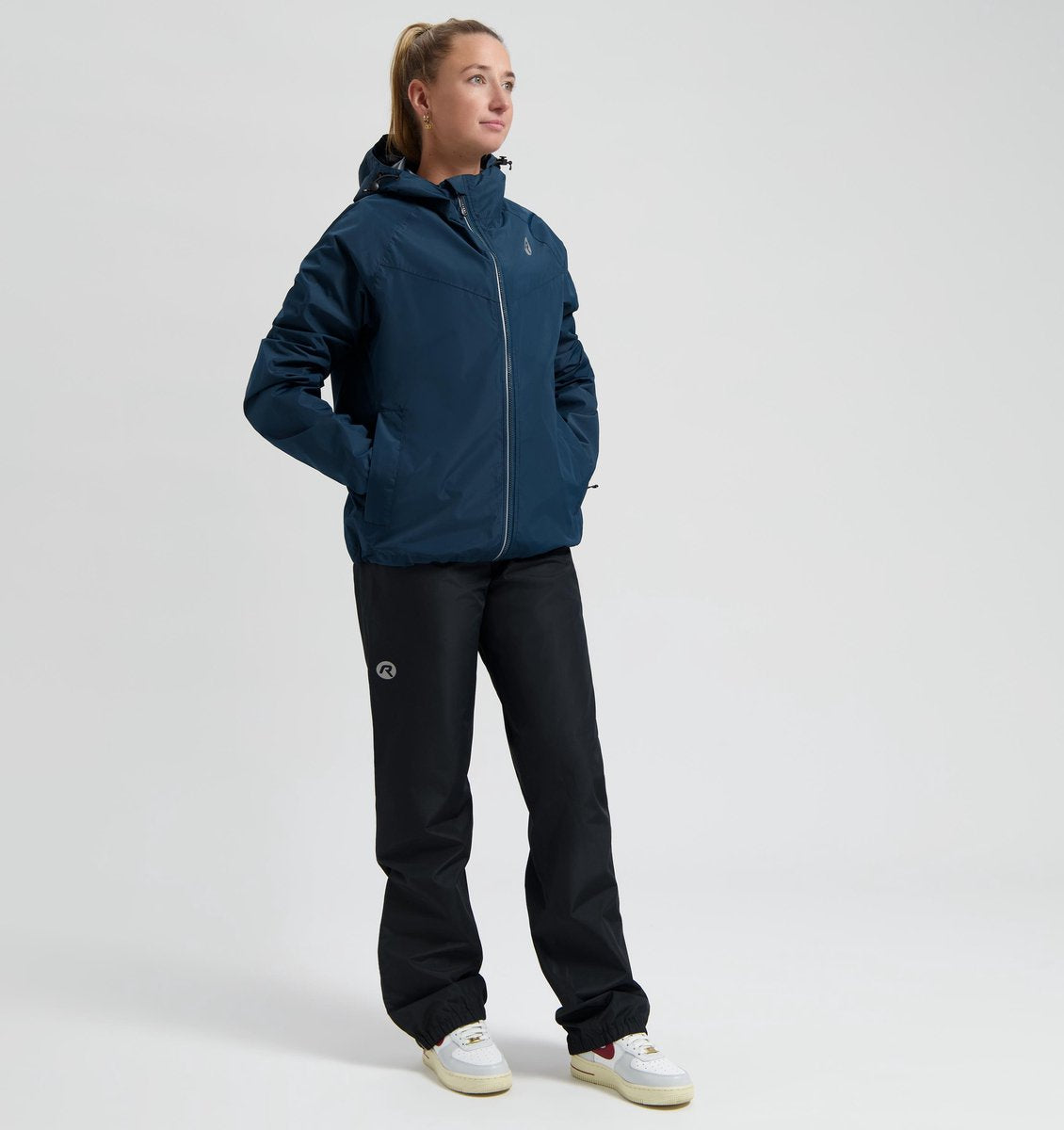 Rogelli commuter core regenpak unisex - waterdicht - blauw zwart - 3xl