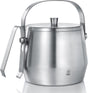 Leopold vienna - ijsemmer met deksel dubbelwandig rvs - 1,0l met tang