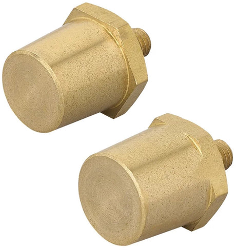 Proplus schroefbare accupolen – messing m6 set (plus en min)