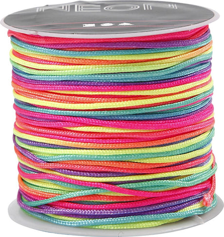 Kreativunternehmen https: www.cchobby.nl macrame-cord-thickness-1-mm-neon-colors-28-m-1-roll