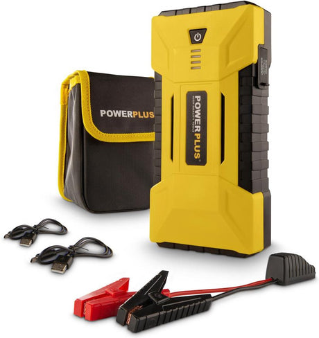 Powerplus 3-in-1-Starter-Powerbank Powx4255 – Campingzubehör – 12-V-Ausgang – 700 A 12000 mAh Netzteil