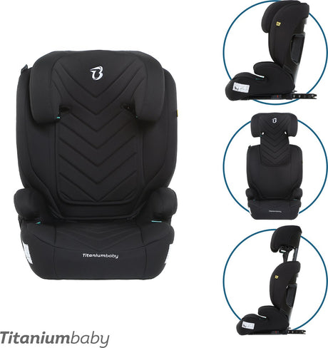 Titanium Baby Titanium Babyschale Vidar mit Isofix i-Size (r129) schwarz