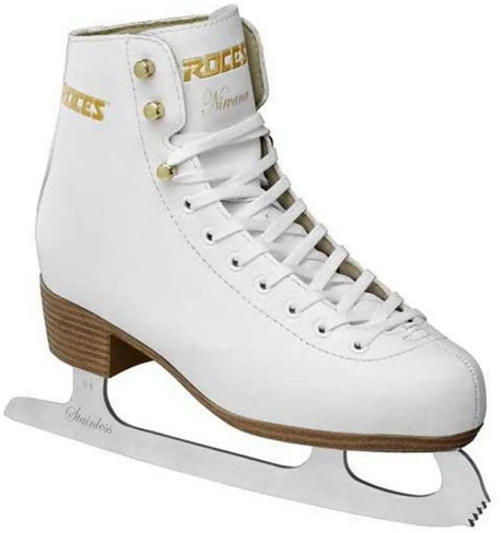 Roces – Nirvana – Eiskunstlaufschuhe – Eislaufen Damen – Weiß – Extra Knöchelunterstützung, Komfort-Warmfutter – Größe EU 40
