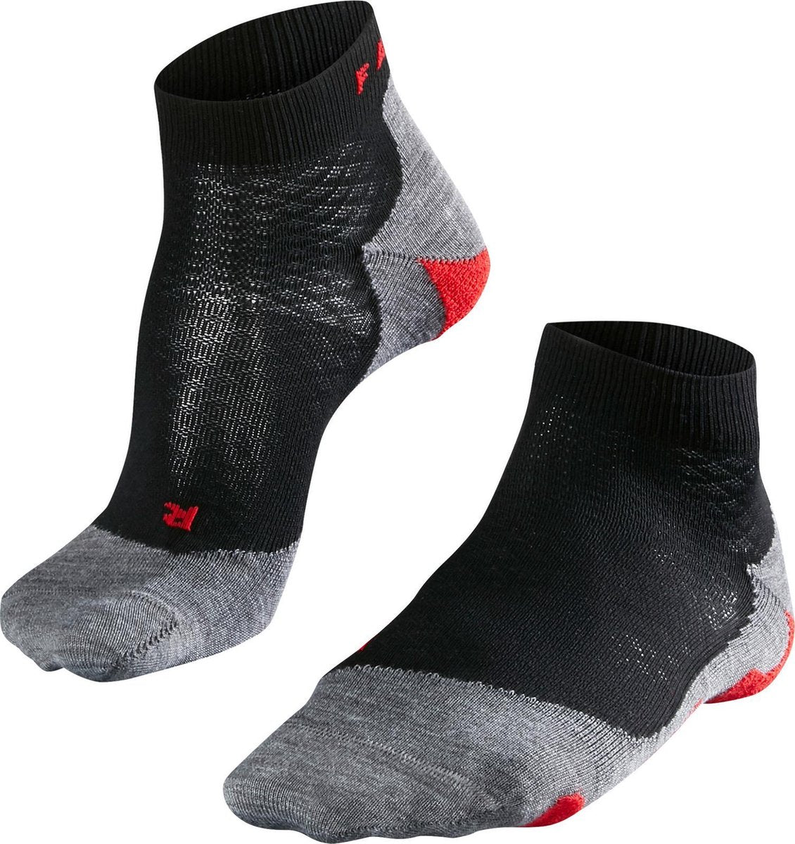Falke ru5 kurze Anti-Blasen-Funktionsmaterial-Laufsocken Damen Schwarz – Größe 39-40