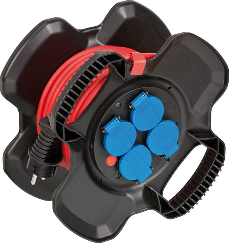 Brennerstuhl Kabeltrommel x-gum ip44 10m n05v3v3-f3g1,5 *be* Pin Erde