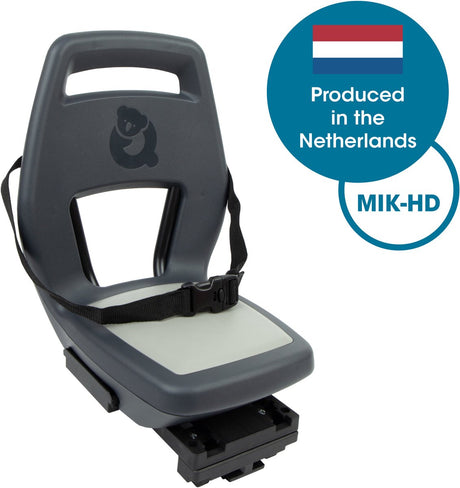 Widek b.v. Qibbel Rücksitz Junior 6+ mik-hd Gepäckträger grau