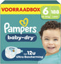 Pampers Baby-Dry Größe 6 – 188 Windeln – 13 kg–18 kg – Aufbewahrungsbox