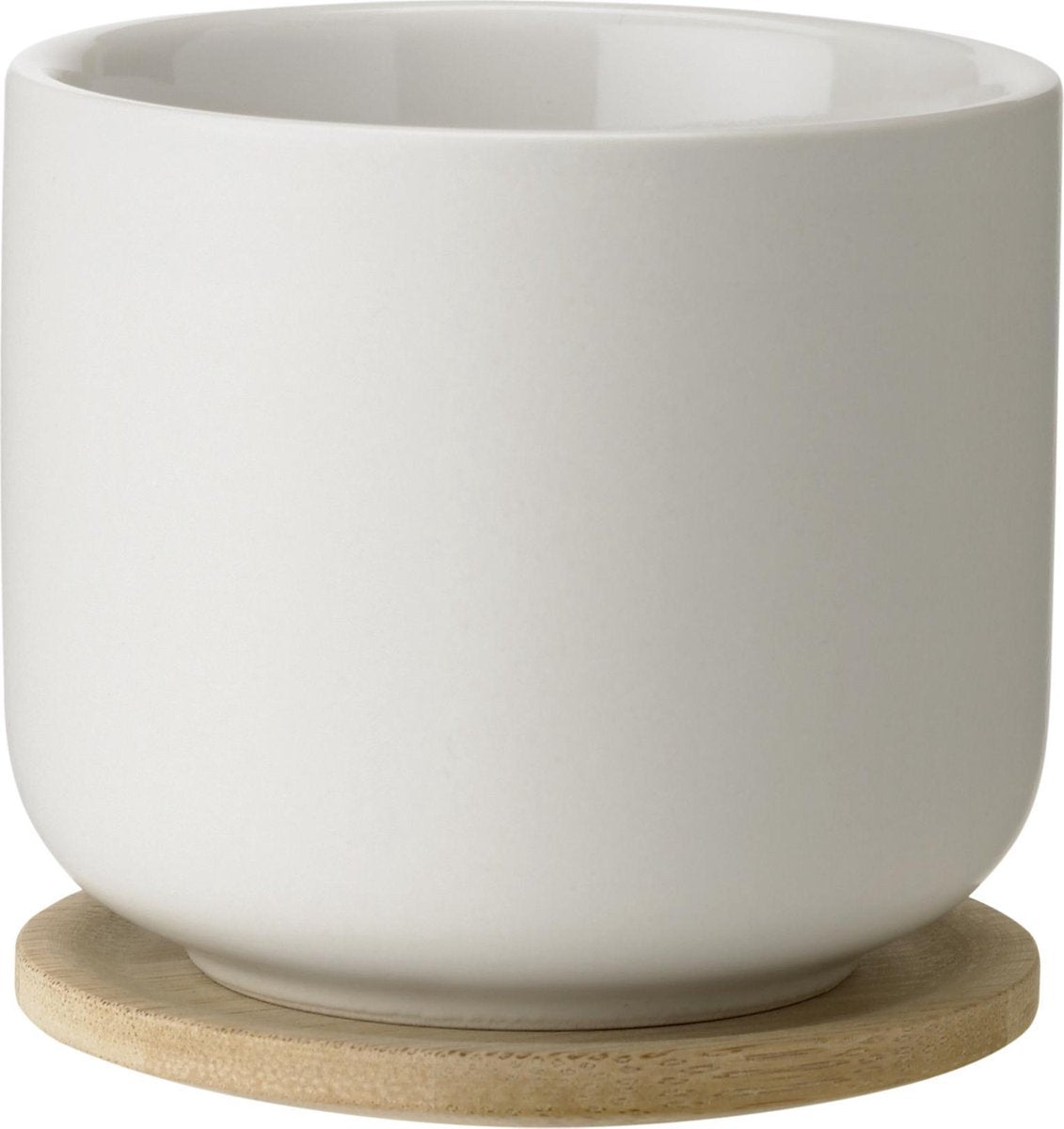 Stelton Theo Becher mit Untersetzer – Sand