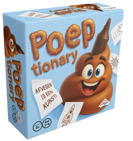 Identity games poep-tionary teken- en raad spel!