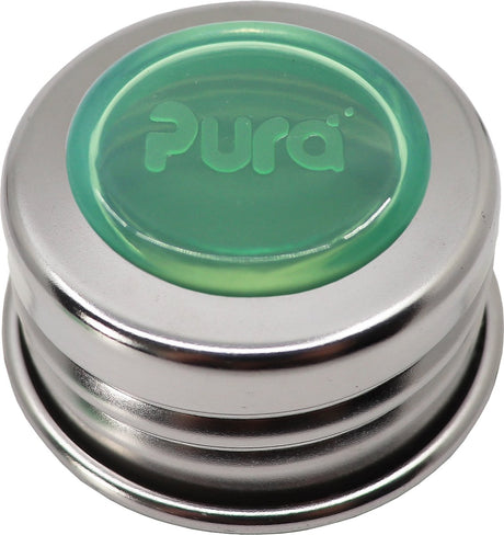 Pura Universalkappe - Edelstahlring mit Silikon-Verschlussscheibe moss