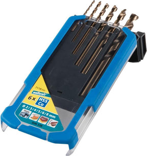 Wolfcraft - metaalboorset hss-co geslepen, 6-dlg. - 7118000