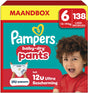 Pampers Baby-Dry Pants Größe 6, 138 Windelhosen, 14-19kg Monatsbox