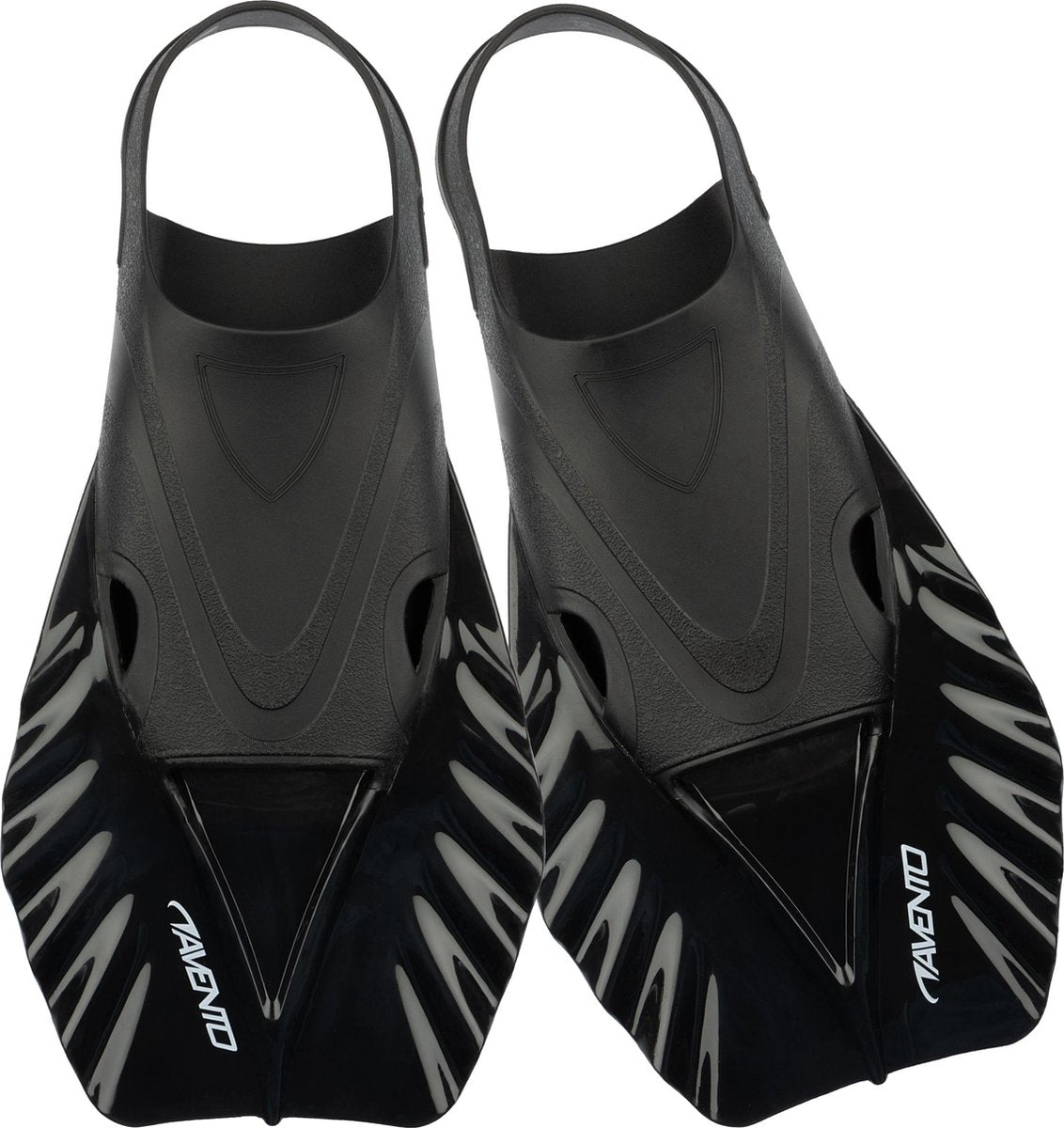 Avento Schwimmflossen Training - Erwachsene - Schwarz - Größe S 36-38