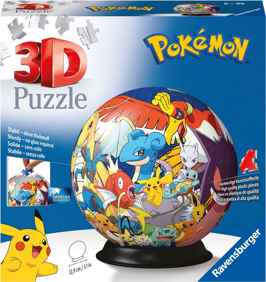 Pokémon Ravensburger Puzzleball, 72 Teile.