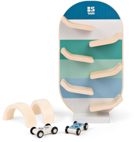 BS Toys Holzauto-Schienenset – 3-teilig.