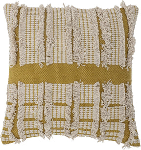 Bloomingville cea cushion, yellow, cotton