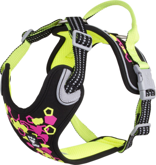 Hurtta Weekend Warrior Harness – Hundegeschirr – Neon-Lakritze – Brustumfang: 60–80 cm