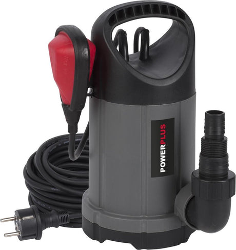 Powerplus elektrische Wasserpumpe powew67902 – Tauchpumpe mit 250 W, Temperatur von 35 °C und Durchfluss von 5000 l/h, Gartengeräte