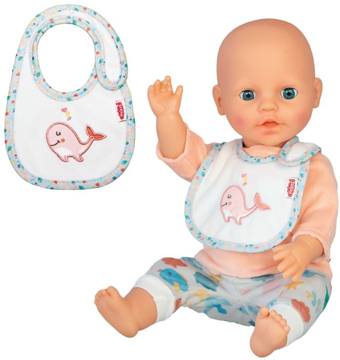 Heless Puppenlätzchen rosa Wal