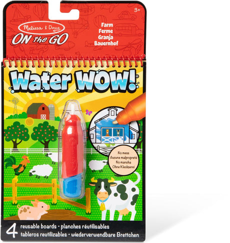 Melissa doug - water wow! waterkleurboek - op de boerderij - herbruikbaar