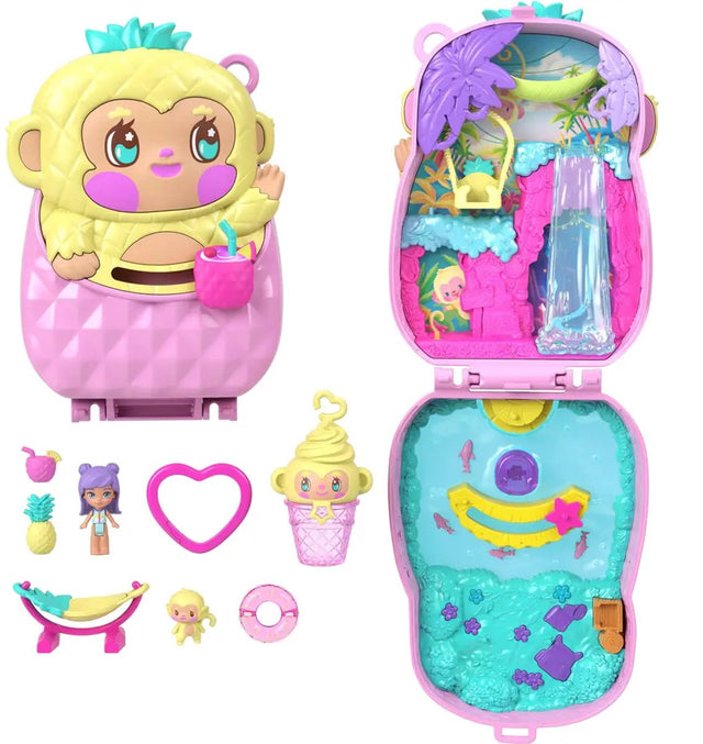 Polly Pocket Kompaktspielset Ananas und Affe