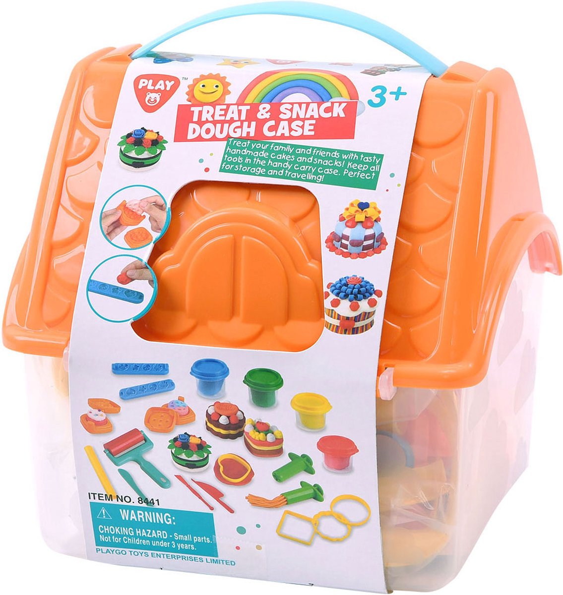 Playgo Leckereien-Ton-Set in Aufbewahrungsbox – 4 Tontöpfe
