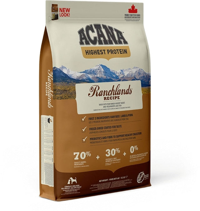 Acana Regionals Ranchlands Dog Rind Lamm Schwein – Hundefutter – 6 kg
