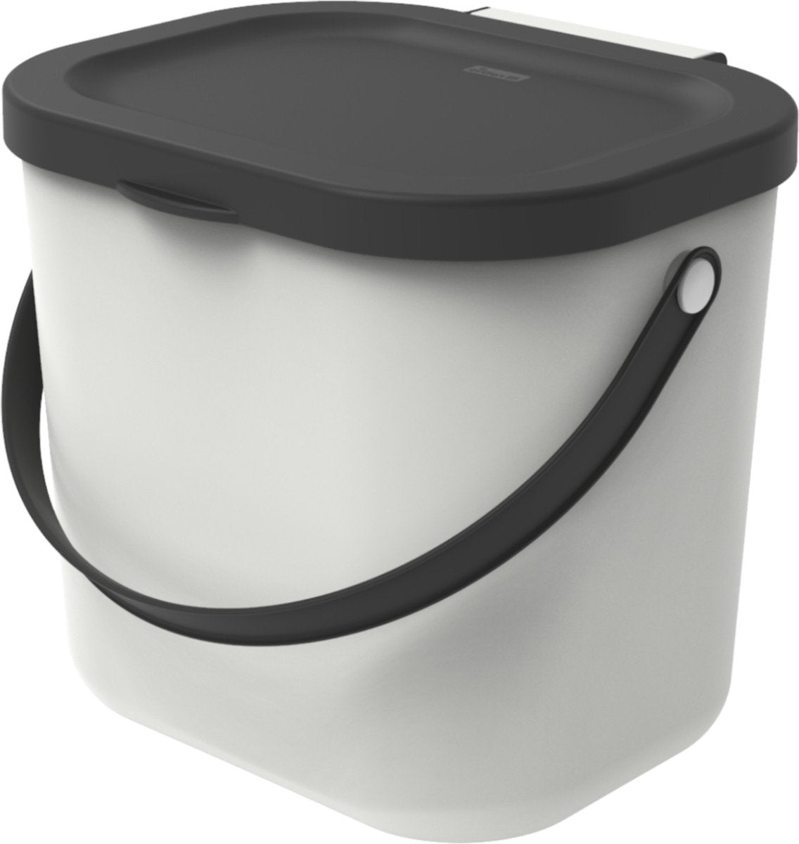 Rotho Albula Mülltrenner - Biotonne - 6l - Weiß