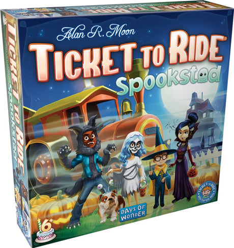 Days of Wonder-Ticket für eine Geisterstadtfahrt – Familienspiel – Niederländisches Brettspiel – ab 6 Jahren